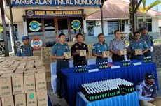 TNI AL Nunukan Hentikan Penyelundupan 7.200 Botol Minyak Rambut Kemiri ke Malaysia, Bernilai Lebih dari Rp 100 Juta