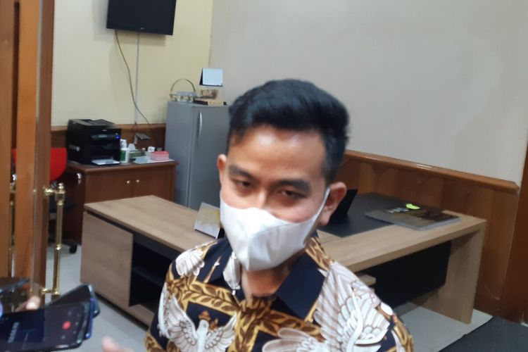 Wali Kota Solo Gibran Rakabuming Raka di Solo, Jawa Tengah, Senin (2/1/2023).