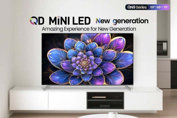 Changhong QD Mini LED QN9S1 Series hadir dengan desain ramping, metal frameless, dan stylish.
