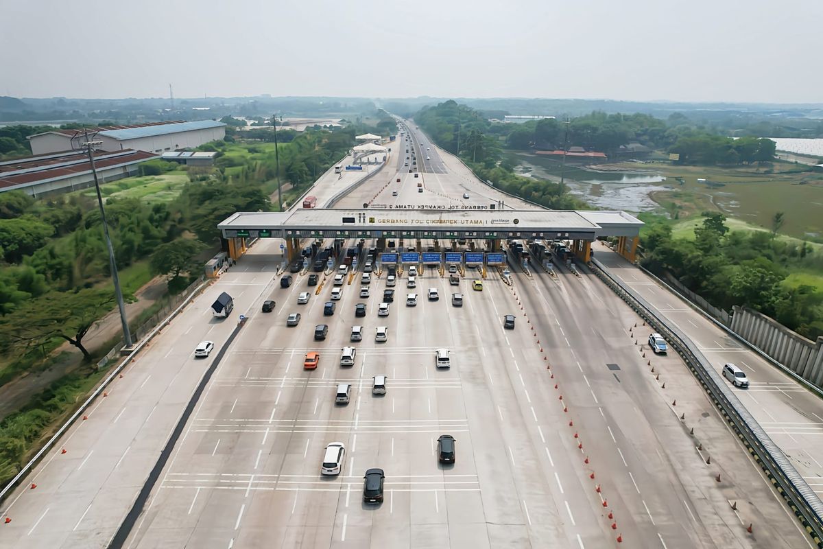 Ilustrasi jalan tol.