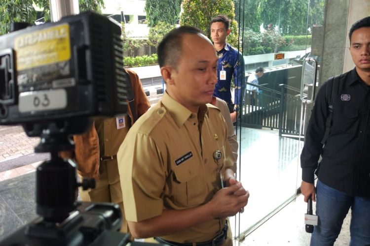 Direktur Jenderal Kependudukan dan Pencatatan Sipil (Dukcapil) Kementerian Dalam Negeri (Kemendagri) Zudan Arif Fakrulloh mendatangi kantor Bareskrim, Gambir, Jakarta Pusat, Senin (10/12/2018).