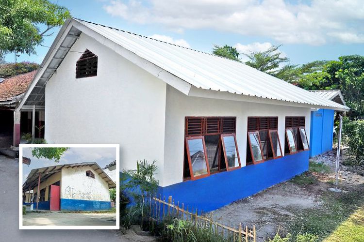 Renovasi SMP PGRI Telukjambe, Karawang dilakukan Juli 2025.sejak Maret-