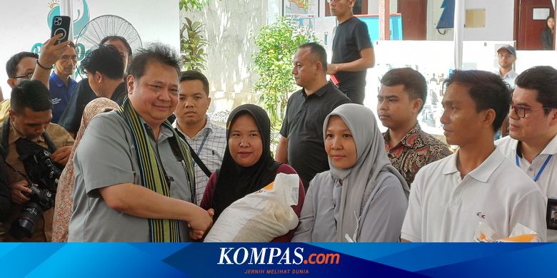 Airlangga Minta Warga Penerima Bansos Berterima Kasih ke Jokowi
