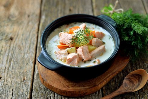 Resep Sup Ikan Salmon Jahe, Cocok untuk yang Sakit Tenggorokan