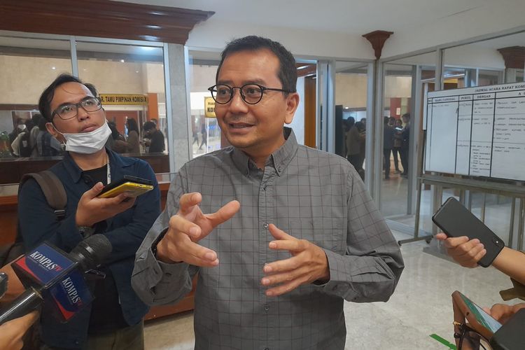 Wakil Sekretaris Jenderal PKB Syaiful Huda ditemui di Kompleks Parlemen Senayan, Jakarta, Rabu (12/7/2023).