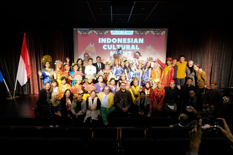 Indonesian Cultural Night 2023 di Folk Mat & Moten, Kota Molmo, Swedia, Jumat (27/10/2023).