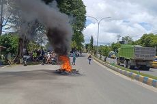 Massa Bakar Ban Minta KPU Akomodasi Putusan MRP Papua Barat Daya