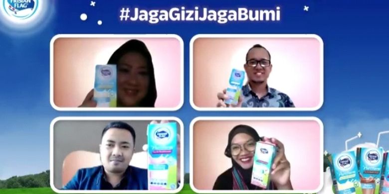 Webinar ?Hari Peduli Sampah Nasional (HPSN): Frisian Flag Indonesia Hadirkan Kebaikan Sedotan Kertas, Memulai Perubahan Kecil untuk Bumi yang Lebih Baik #JagaGiziJagaBumi?, Jumat (19/2/2021). 