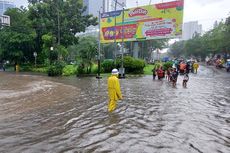 Imbas Hujan Deras, 4 Ruas Jalan di Jakarta Terendam Banjir hingga 30 Cm