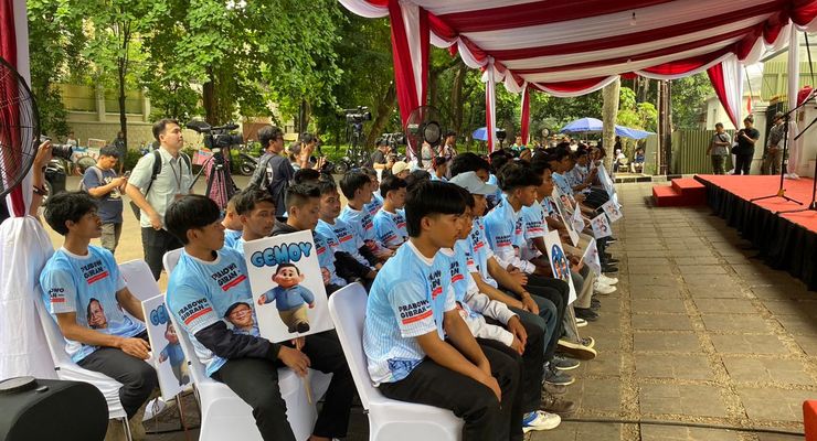 Relawan Pemuda Milenial Prabowo Indonesia Deklarasi Dukung Prabowo-Gibran