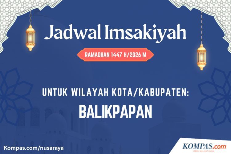 Jadwal Imsakiyah Balikpapan 10 Maret 2026, Lengkap Waktu Shalat 20 Ramadhan 1447 H
