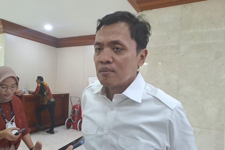 Wakil Ketua Umum Partai Gerindra Habiburokhman saat ditemui di Gedung DPR, Senayan, Jakarta, Senin (26/6/2023). 