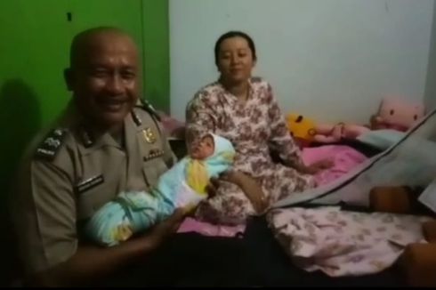 Ibu Melahirkan di Mobil Polisi Ucapkan Terima Kasih, Bayinya Belum Diberi Nama