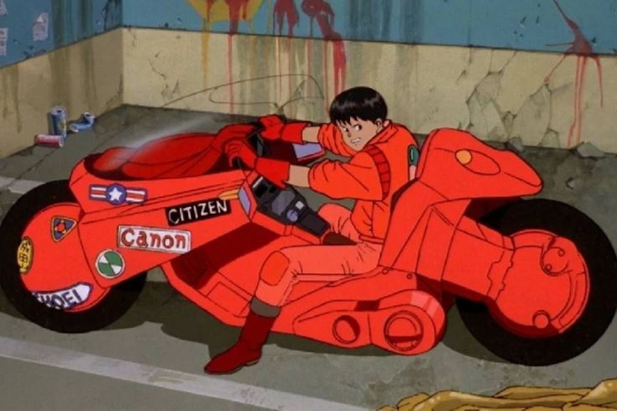 Salah satu cuplikan adegan dalam film anime AKIRA (1988).