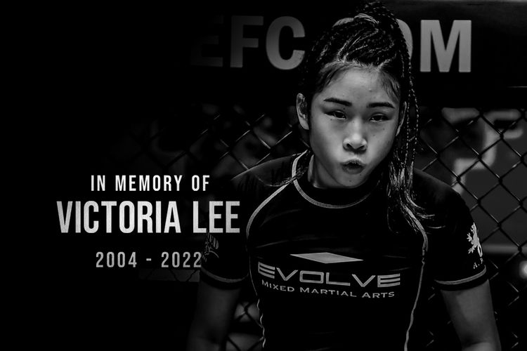 Petarung MMA Victoria Lee meninggal dunia dalam usia 18 tahun pada 26 Desember 2022. Kabar Victoria Lee meninggal dunia disampaikan oleh sang kakak, Angela Lee, melalui unggahan di akun Instagram pada Minggu (8/1/2023).