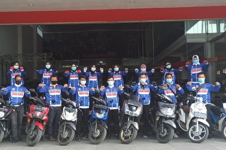 Yamaha touring desa ke desa di Tulungagung, Jawa Timur untuk memperkenalkan produk baru. 