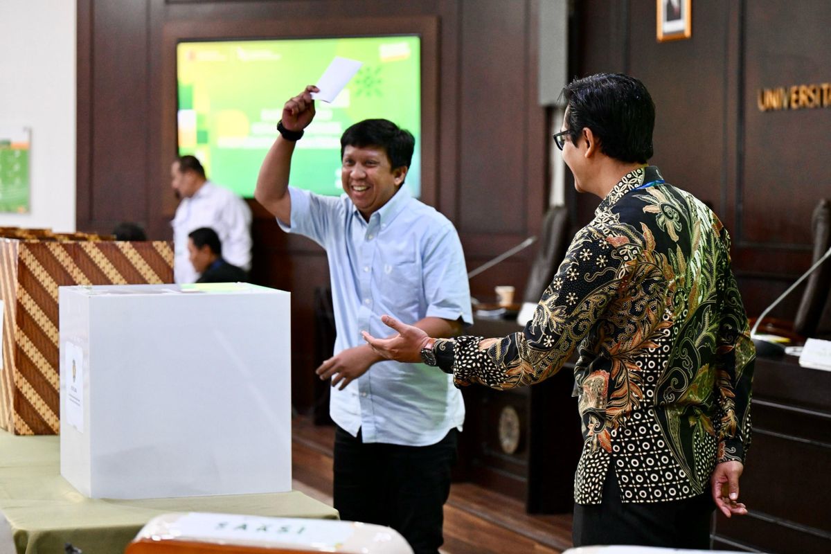 Suasana pemilihan anggota Majelis Wali Amanat Universitas Sumatera Utara, Selasa (22/4/2025).