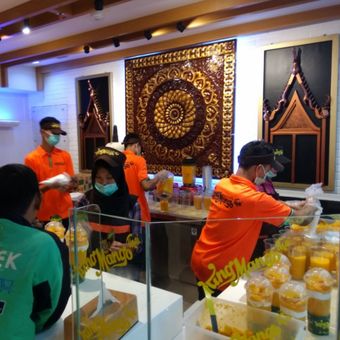 Gerai King Mango Thai di Mal Neo Soho, Jakarta Barat.