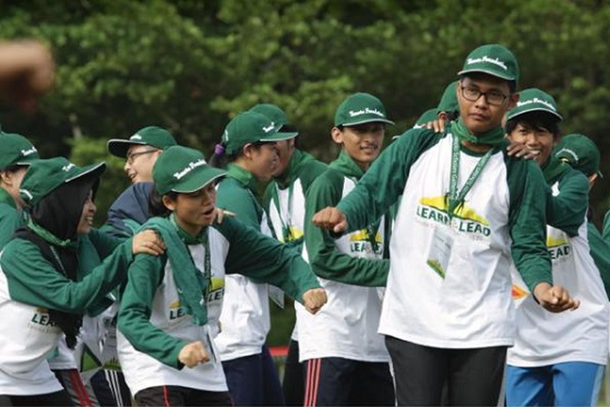 Peserta program beasiswa Teladan dari Tanoto Foundation.