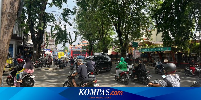 Situasi di Mako Brimob Kelapa Dua: Arus Lalu Lintas Ramai Lancar