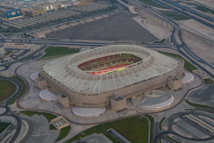 Ahmad Bin Ali Stadium, salah satu venue Piala Dunia 2022 Qatar. Di artikel ini Anda bisa membaca profil stadion Piala Dunia 2022, Ahmad bin Ali.