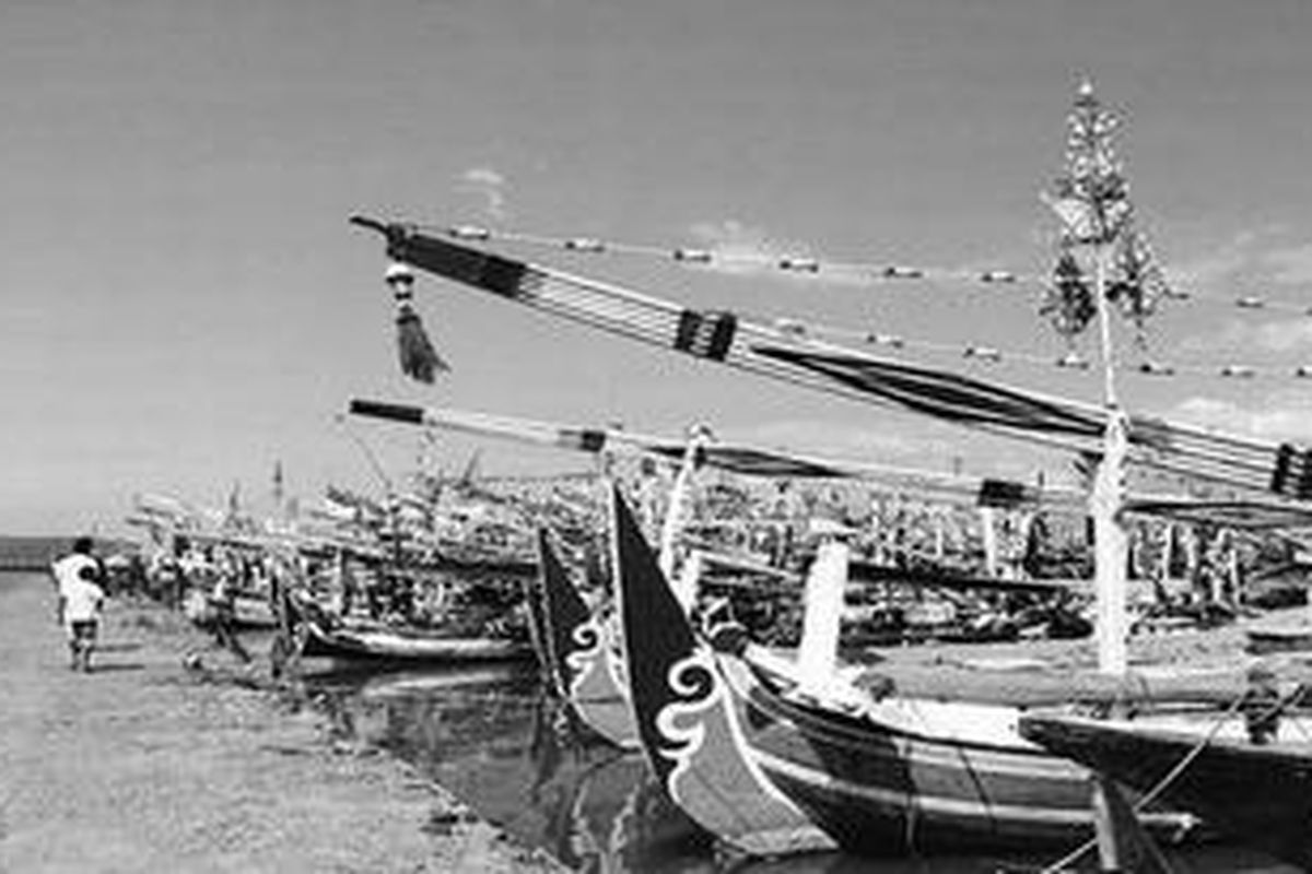 Pelabuhan Perikanan Muncar di Kecamatan Muncar, Banyuwangi, Jawa Timur.