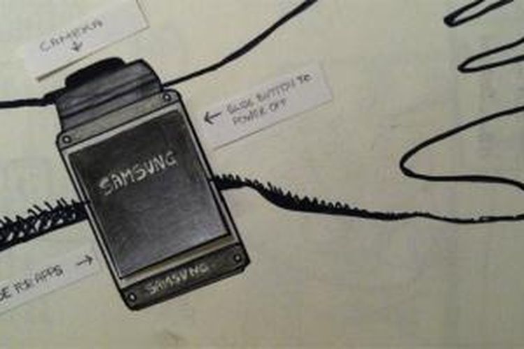 Bocoran gambar jam tangan pintar Samsung Galaxy Gear dari Venture Beat