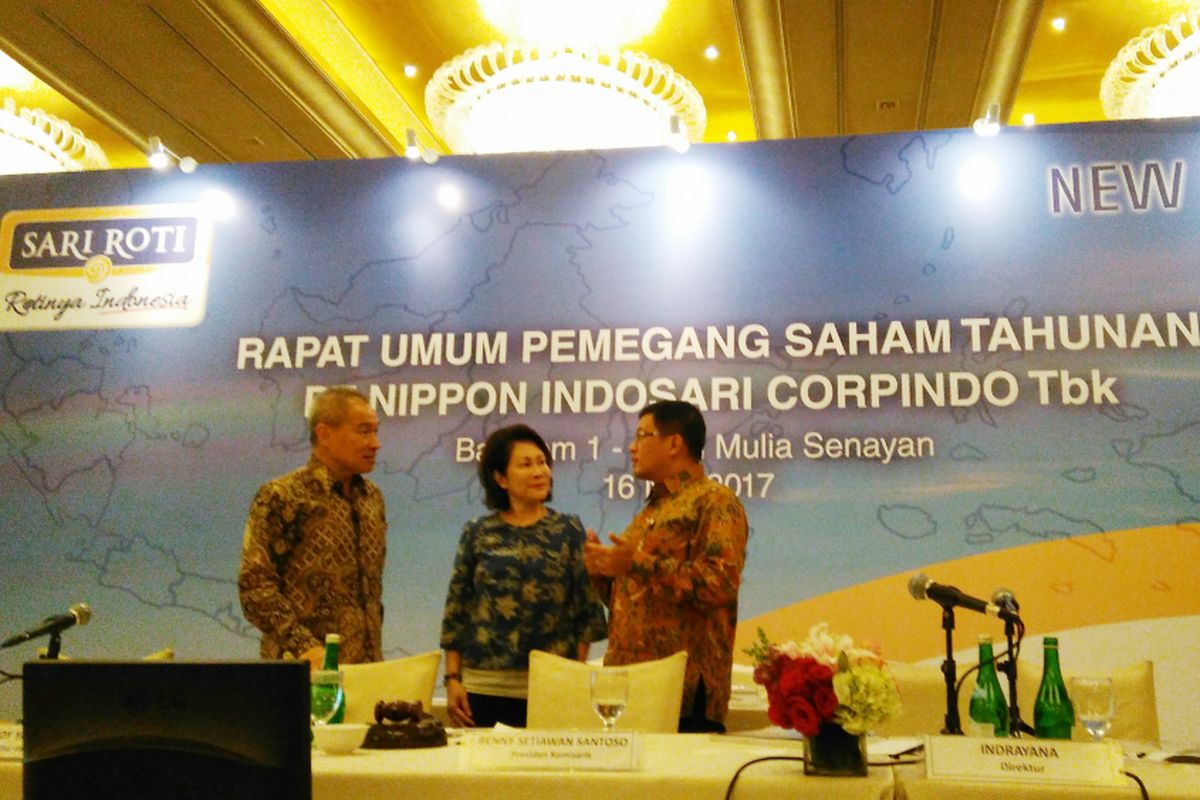 Paparan Publik PT Nippon Indosari Corpindo Tbk di Hotel Mulia, Jakarta Selatan, Selasa (16/5/2017). 