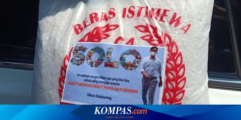 Tiap Hari Bagi-bagi Beras Berstiker Foto Dirinya, Gibran: Itu dari Pribadi, Ada Pesannya - Vimarsana News