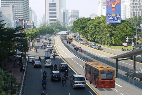Desember, Jumlah Sepeda Motor di Jalan Medan Merdeka Barat-Bundaran HI Dibatasi 