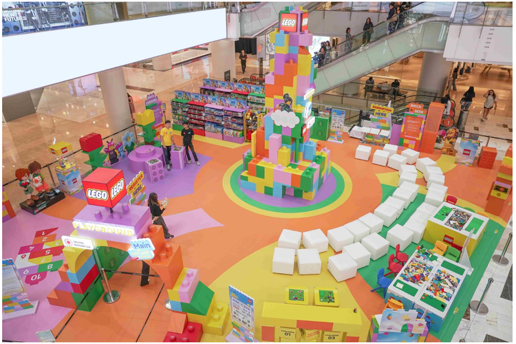 Suasana LEGO Playground ?Main dan Jadi Hebat? di Grand Indonesia yang diadakan dari 5 Juni hingga 19 Juli 2026