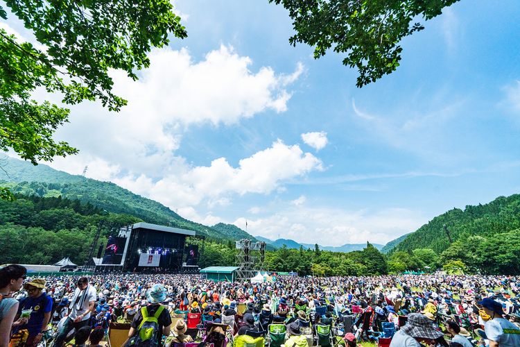 Fuji Rock Festival yang diselenggarakan sebelum pandemi Covid-19 melanda Jepang.