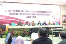Jokowi Datang, Suasana Ruang Sidang KPU Riuh