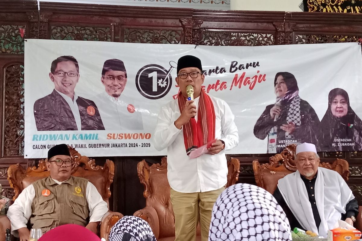 Ridwan Kamil Dapat Dukungan dari Jemaah Majelis Taklim Peduli Palestina Se-Jakarta