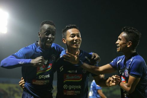 Arema FC Vs Semen Padang, Gol Penalti Makan Konate Jadi Pembeda