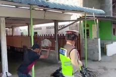 Kesal Ditegur Polisi, Agus Banting Batu Besar ke Sepeda Motornya, Sudah Minta Maaf