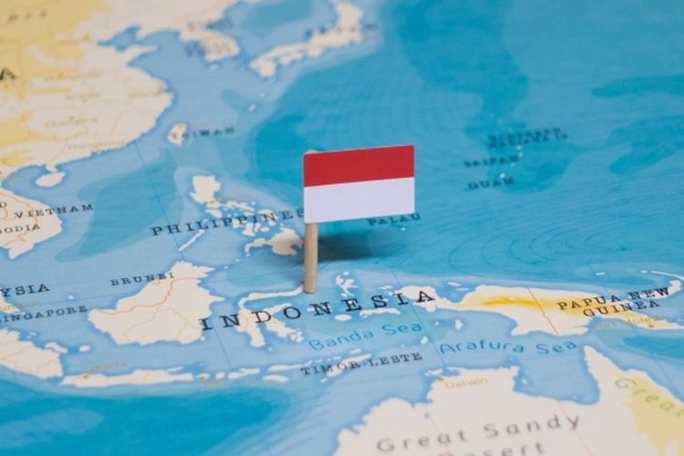 Ilustrasi peta Indonesia. Daftar negara republik berjumlah 57 di seluruh dunia, salah satunya Indonesia.