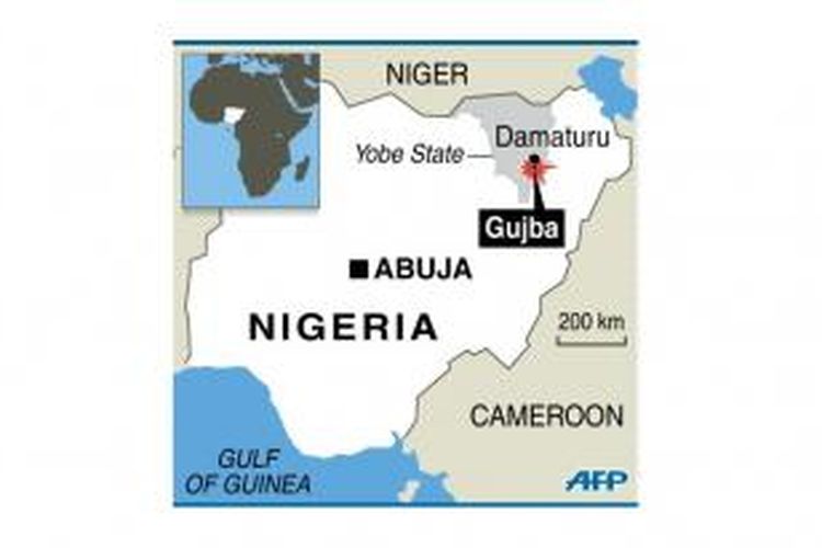 Penyerangan ke asrama mahasiswa pada jam tidur, terjadi di wilayah Gujba, Yobe, Nigeria, Minggu (29/9/2013) malam. Setidaknya 40 orang mahasiswa tewas dan 4 yang lain terluka. Penyerangan diduga oleh milisi bersenjata Boko Haram.