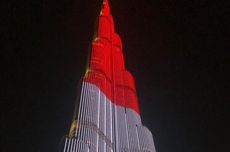 Pertama Kali, LED Burj Khalifa Tampilkan Bendera Indonesia dalam Peringatan 17 Agustus