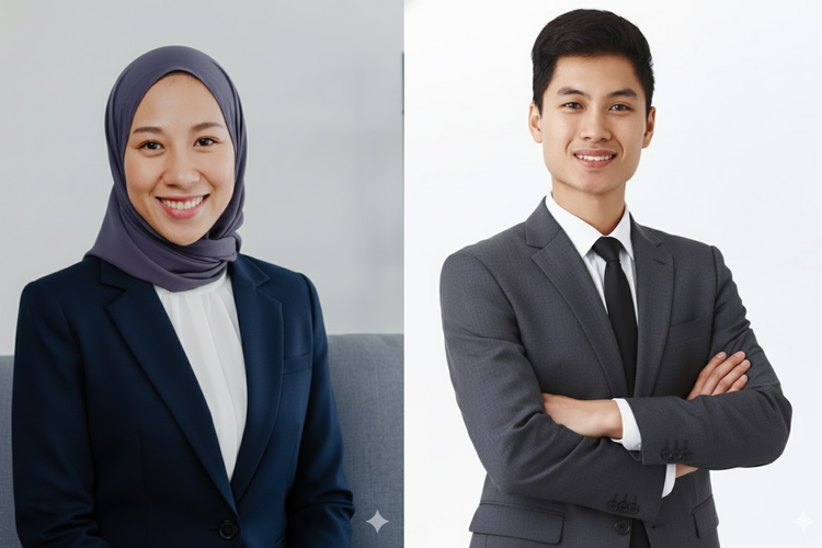 Ilustrasi cara buat foto profesional via Gemini AI