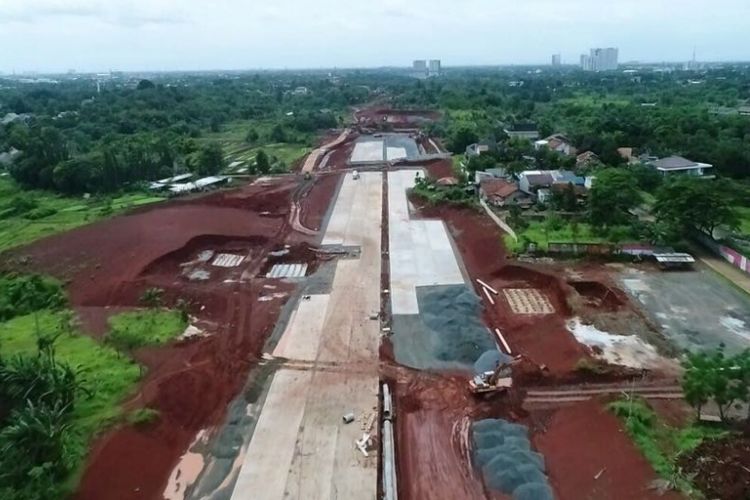 Hingga minggu akhir Januari 2018, pembangunan fisik proyek jalan tol Kunciran-Serpong sepanjang 11,20 kilometer ini telah mencapai 35,90 persen. 