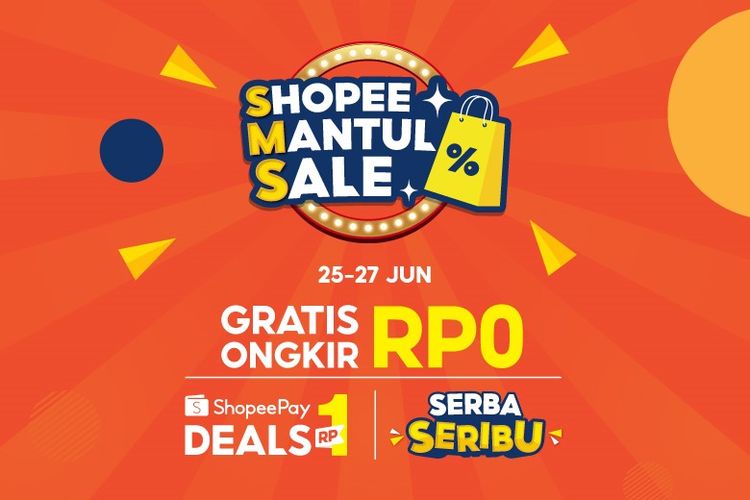 Ilustrasi promo Shopee Mantul Sale.