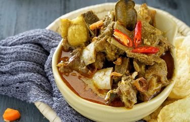 Ilustrasi kari kambing tanpa santan.