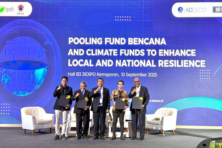 Direktur Utama BPDLH, Joko Tri Haryanto, saat peluncuran program Pooling Fund Bencana (PFB) di ajang Asia Disaster Management and Civil Protection Conference (ADEXCO).