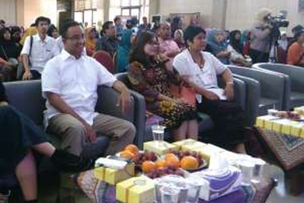 Calon gubernur DKI Jakarta Anies Baswedan menghadiri acara 