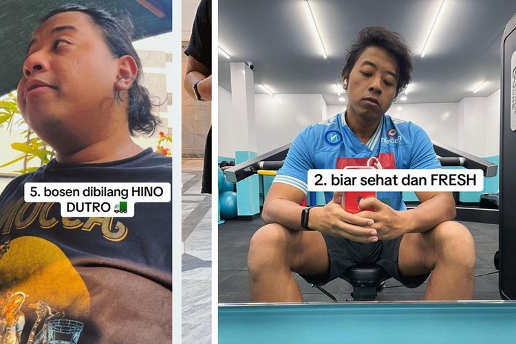 Tangkapan layar akun Tiktok Angga @fitwithangga. Pengalaman Angga menurunkan berat badan lebih dari 50 kilogram membuatnya mempertanyakan berbagai mitos diet, mulai dari nasi, kuning telur, hingga air es yang sering disalahpahami.