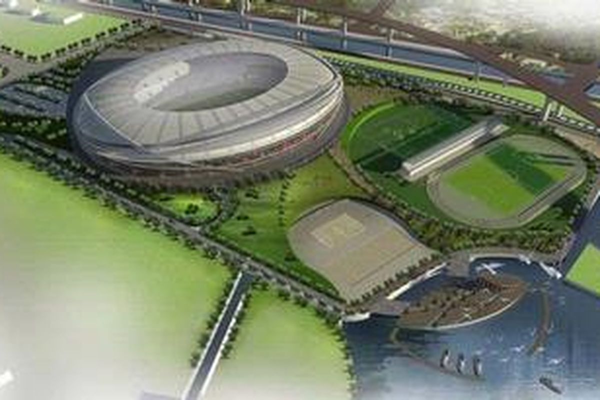 Rancangan Stadion Internasional Jakarta yang dibuat oleh PT Pandega Desain Weharima selaku pemenang sayembara desain stadion tersebut. Stadion ini direncanakan akan dibangun Taman BMW (Bersih-Manusiawi-Berwibawa) Sunter, Jakarta Utara.