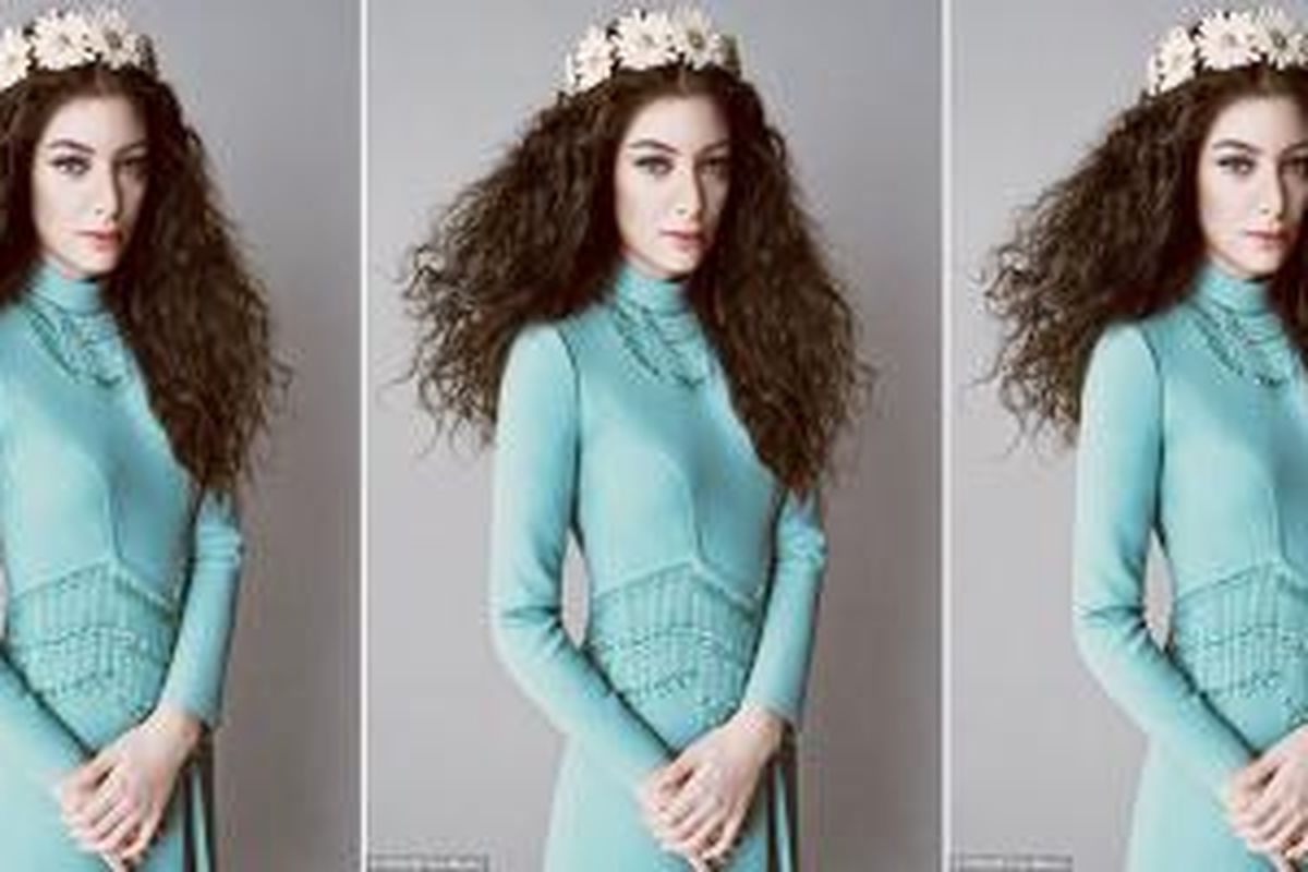 Lorde berpose untuk majalah mode terbesar di dunia