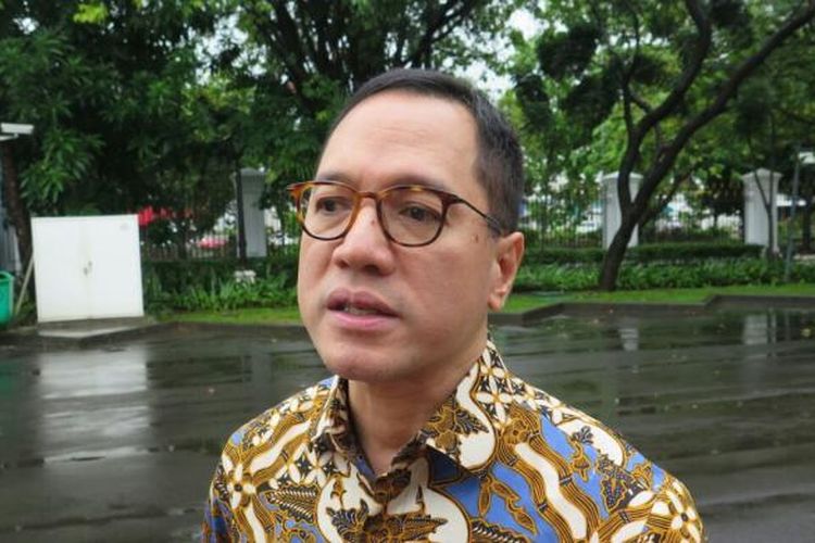Ketua DPP Hanura di Kompleks Istana Kepresidenan, Jakarta, Senin (20/2/2017).