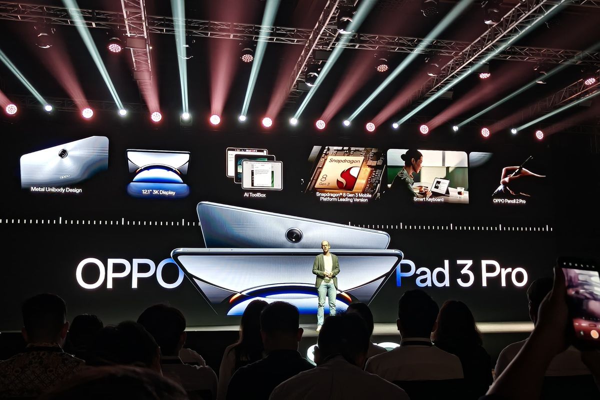 Oppo Pad 3 Pro dirilis global dalam acara peluncuran di Bali, Kamis (21/11/2024).